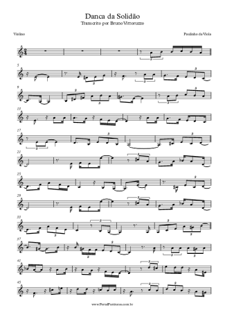 Paulinho da Viola  score for Violin