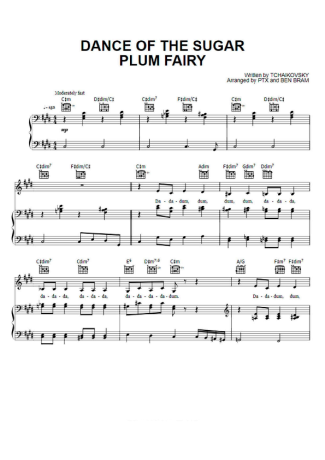 Pentatonix Dance Of The Sugar Plum Fairy score for Piano