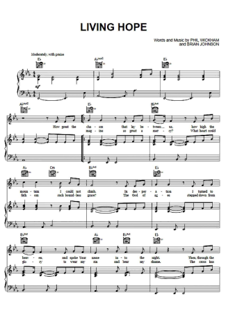 Phil Wickham  score for Piano