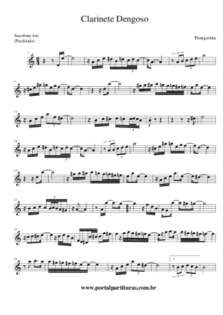 Pitanguinha Clarinete Dengoso score for Alto Saxophone