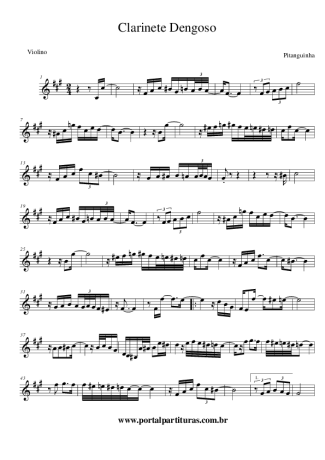 Pitanguinha Clarinete Dengoso score for Violin