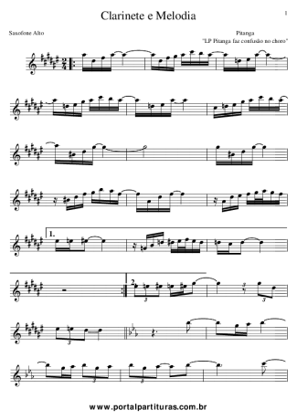 Pitanguinha  score for Alto Saxophone