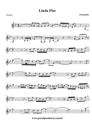 Pitanguinha Linda Flor score for Violin