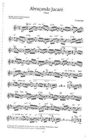 Pixinguinha  score for Flute