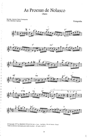 Pixinguinha  score for Flute