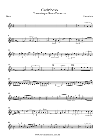 Pixinguinha Carinhoso score for Flute