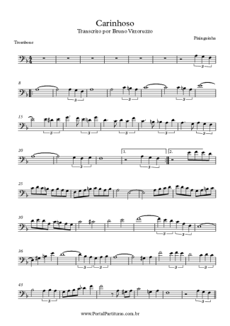 Pixinguinha Carinhoso score for Trombone