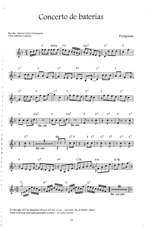 Pixinguinha  score for Flute