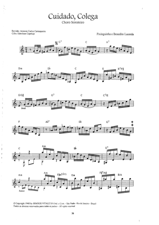 Pixinguinha  score for Violin