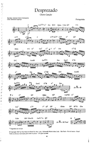 Pixinguinha  score for Clarinet (C)