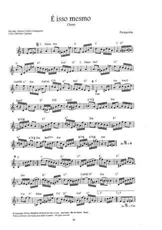 Pixinguinha É Isso Mesmo score for Clarinet (C)