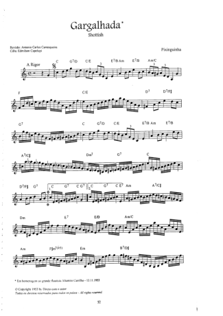 Pixinguinha  score for Flute