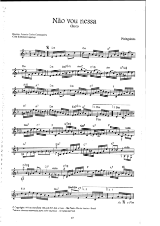 Pixinguinha  score for Mandolin