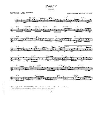 Pixinguinha  score for Violin