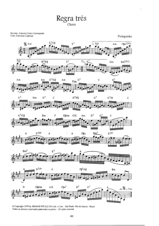 Pixinguinha  score for Clarinet (C)