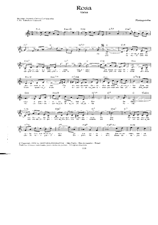 Pixinguinha Rosa score for Mandolin