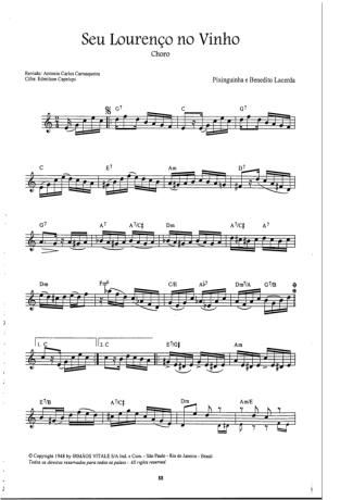 Pixinguinha  score for Violin