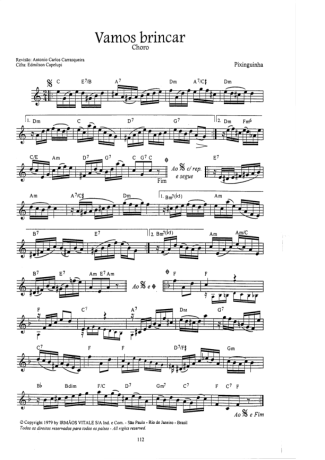 Pixinguinha  score for Mandolin