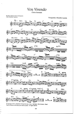 Pixinguinha  score for Mandolin