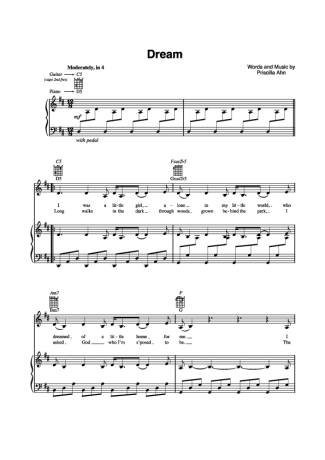 Priscilla Ahn Dream score for Piano