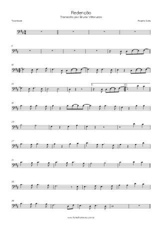 Projeto Sola Redenção score for Trombone