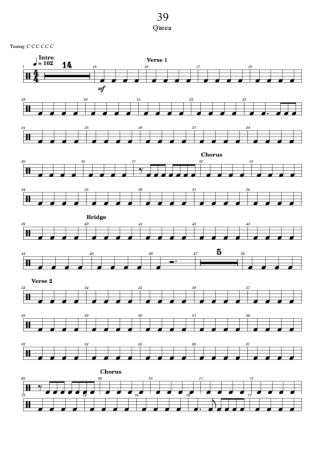 Queen 39 score for Drums