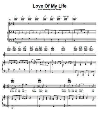 Queen  score for Piano