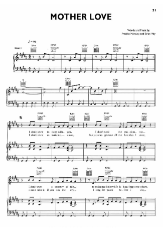 Queen  score for Piano