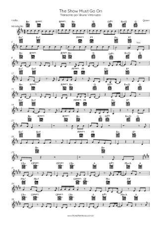 Queen  score for Acoustic Guitar
