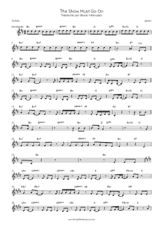 Queen  score for Keyboard