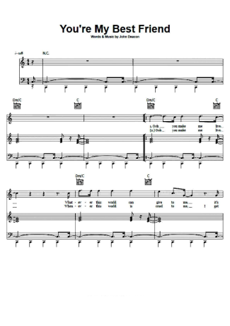 Queen  score for Piano