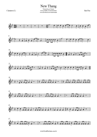 Redfoo  score for Clarinet (C)