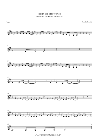 Renato Teixeira  score for Flute