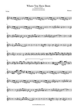 Rihanna  score for Violin