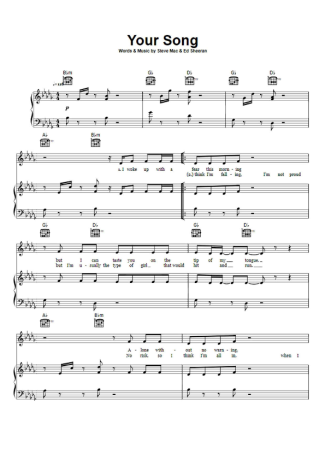 Rita Ora  score for Piano