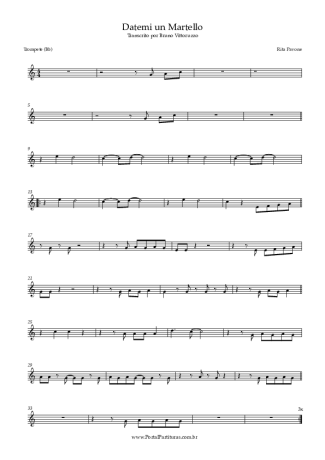 Rita Pavone  score for Trumpet