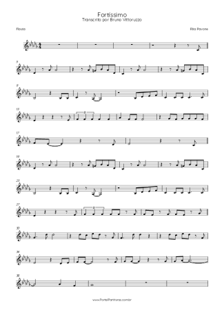 Rita Pavone  score for Flute