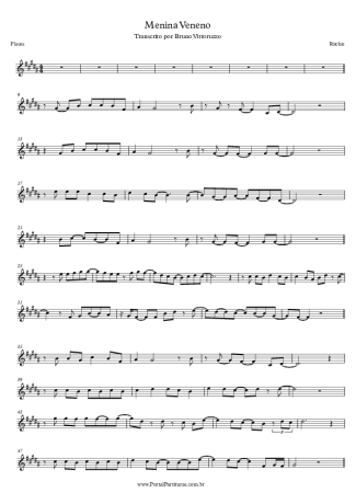 Ritchie Menina Veneno score for Flute