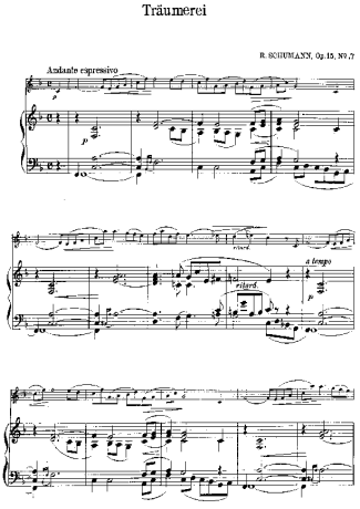 Robert Schumann  score for Violin