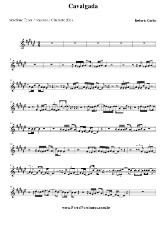 Roberto Carlos  score for Clarinet (Bb)