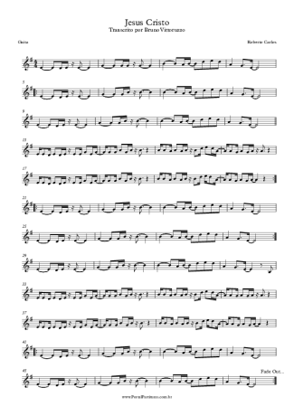 Roberto Carlos Jesus Cristo score for Harmonica