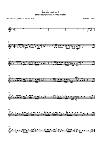 Roberto Carlos  score for Clarinet (Bb)