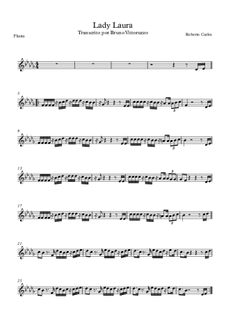 Roberto Carlos Lady Laura score for Flute