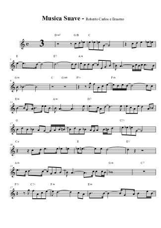 Roberto Carlos  score for Clarinet (Bb)