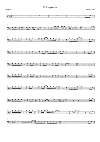 Roberto Carlos O Progresso score for Trombone