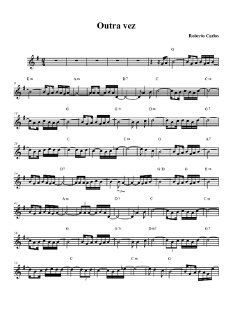 Roberto Carlos  score for Clarinet (Bb)