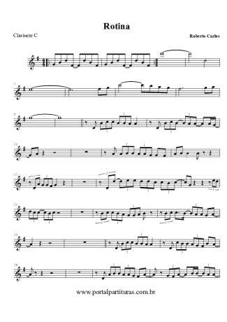 Roberto Carlos Rotina score for Clarinet (C)