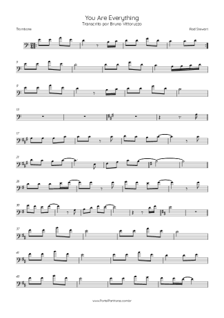 Rod Stewart You Are Everything score for Trombone