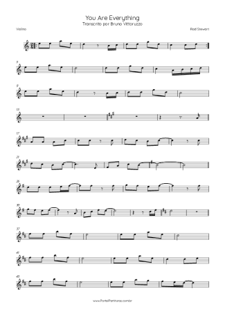 Rod Stewart You Are Everything score for Violin