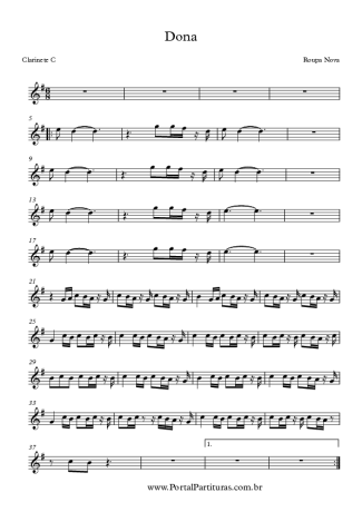 Roupa Nova  score for Clarinet (C)